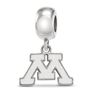Sterling Silver University of Minnesota XS Dangle Bead Charm